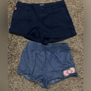 2- girls shorts size 8